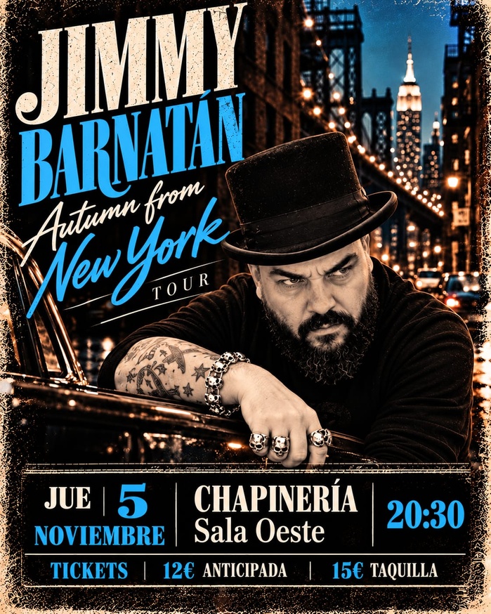 Cartel de Jimmy Barnatán · Autumn from New York Tour