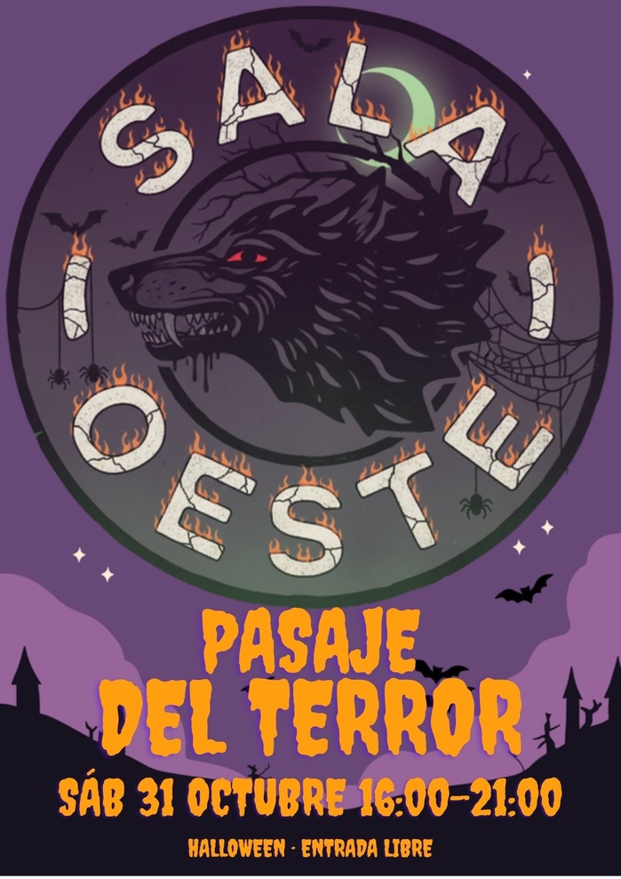 Cartel de Pasaje del Terror · Halloween en Sala Oeste